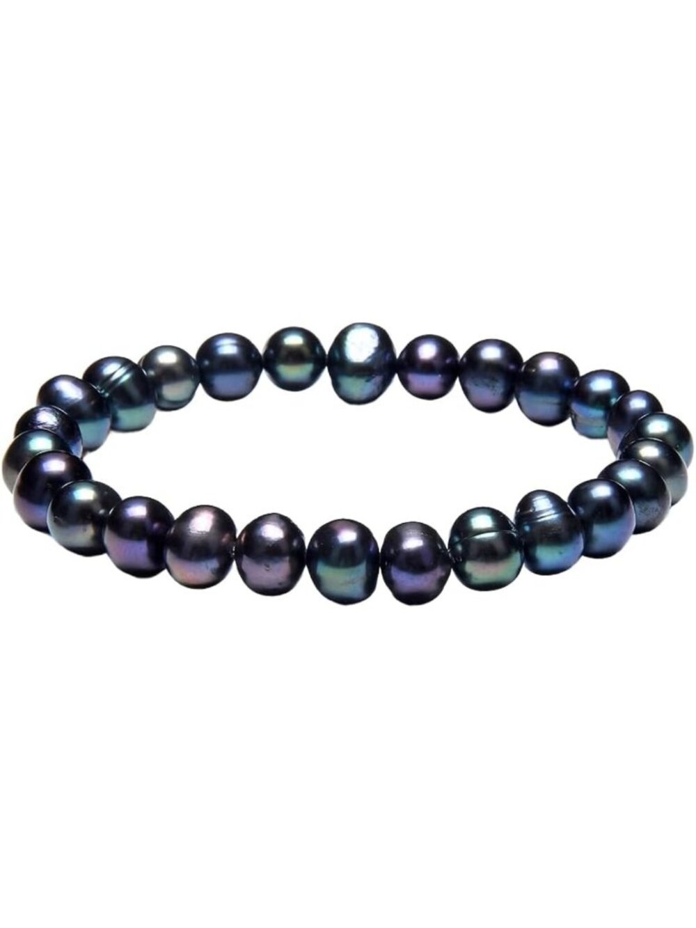 Multicolored Freshwater Pearl Stretch Bracelet for Women - Elegant Jewelry Gift